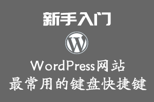 WordPress网站最常用的键盘快捷键